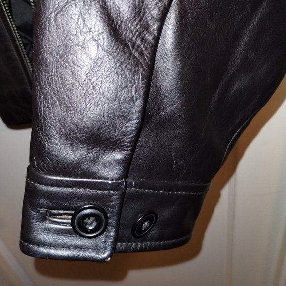 GAP - Leather Jacket - Brown - Size L - Picture 6 of 8